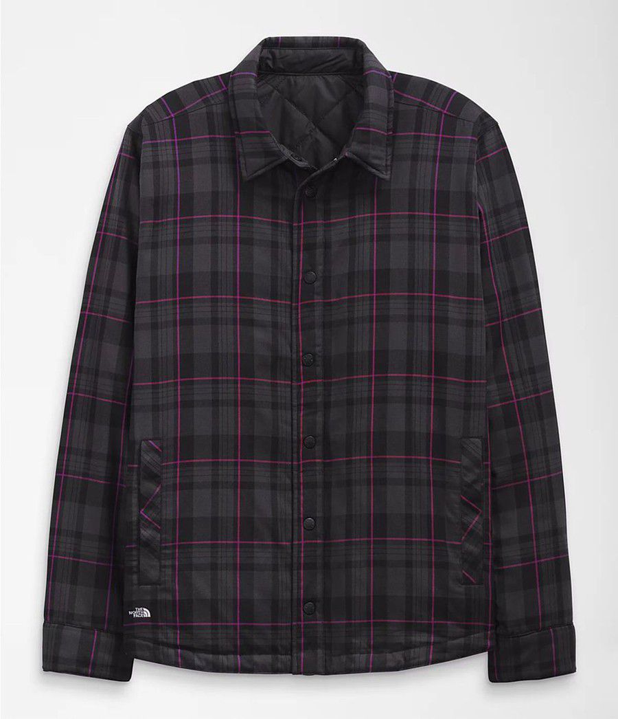 Pánské Zateplené Bundy The North Face Fort Point Flannel Černé | CKPFORB-89