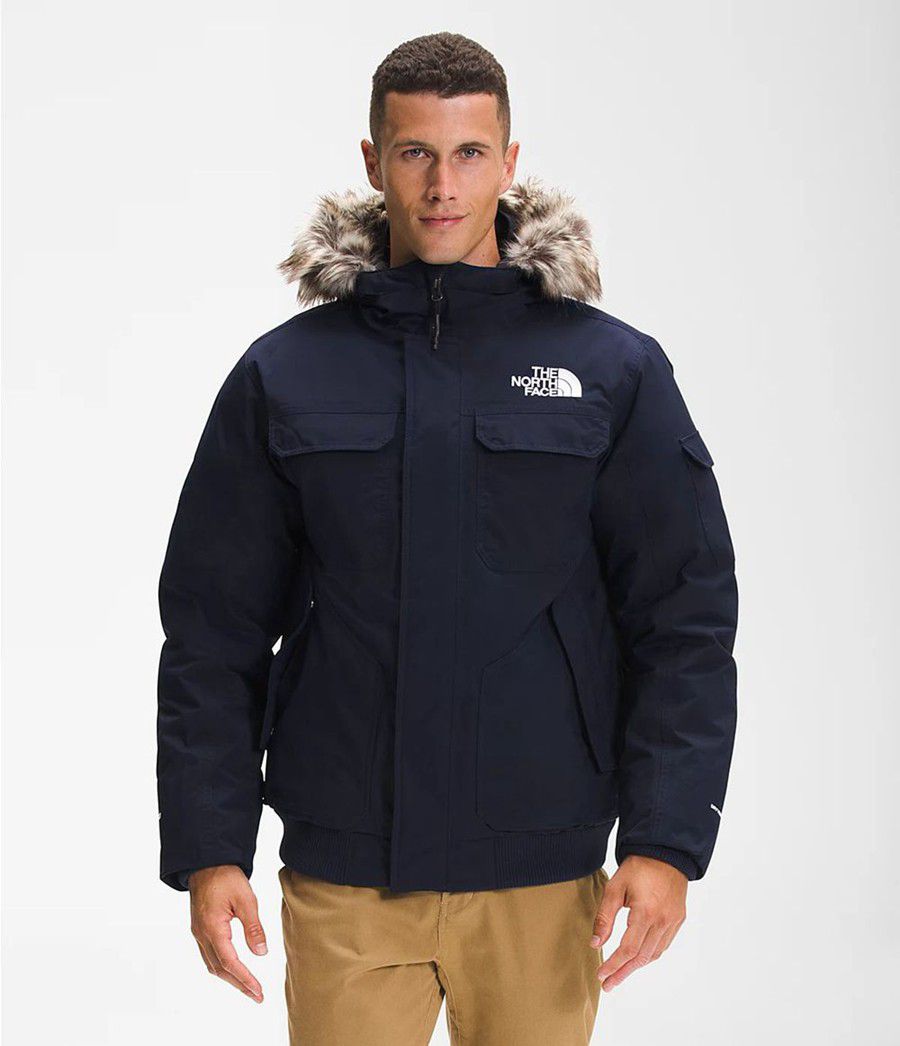Pánské Zateplené Bundy The North Face Gotham Iii Tmavě Blankyt | IYEFQZJ-83
