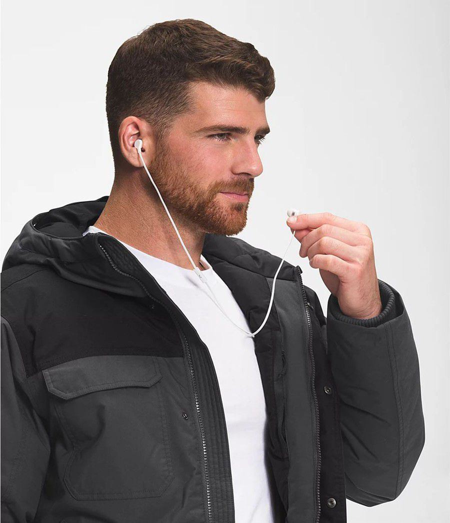 Pánské Zateplené Bundy The North Face Gotham Iii Černé | LMWUJOG-35