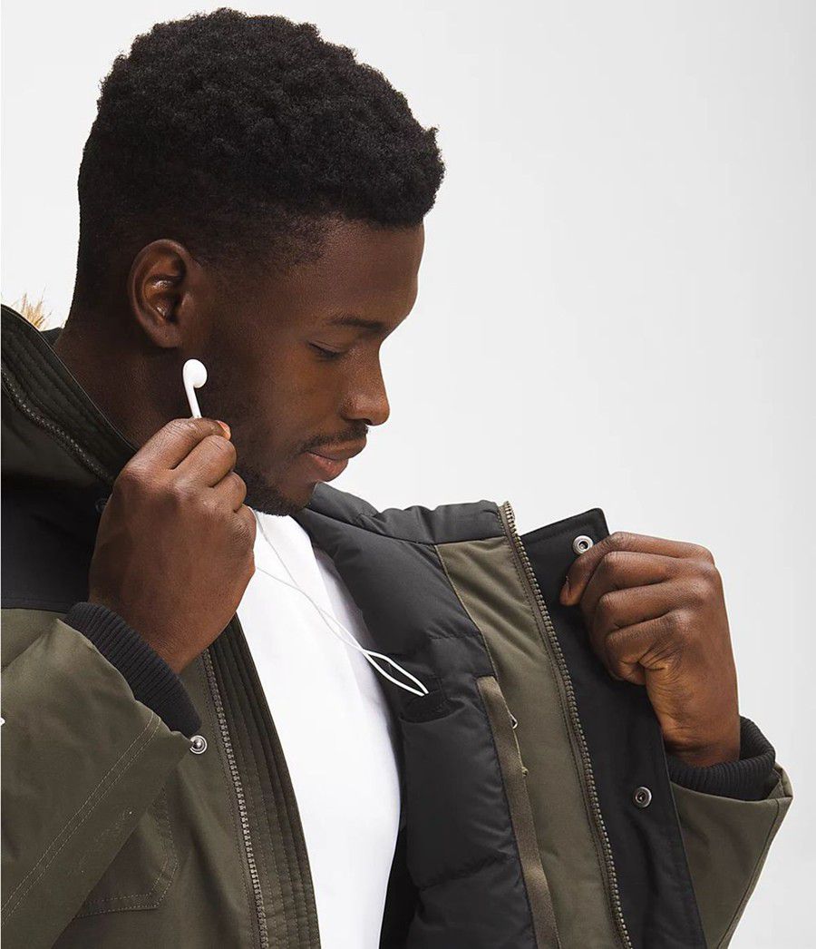 Pánské Zateplené Bundy The North Face Gotham Iii Olivy Zelené | SGLNMDP-62