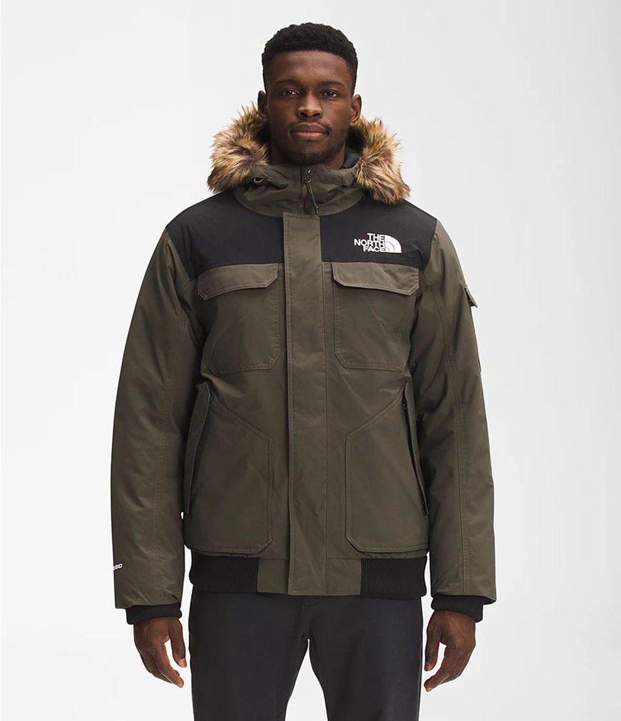 Pánské Zateplené Bundy The North Face Gotham Iii Olivy Zelené | SGLNMDP-62