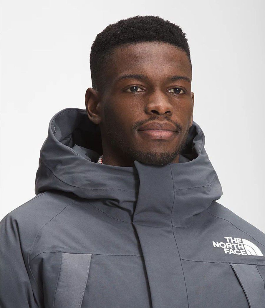 Pánské Zateplené Bundy The North Face New Outerboroughs Šedé | RLGXKPV-05