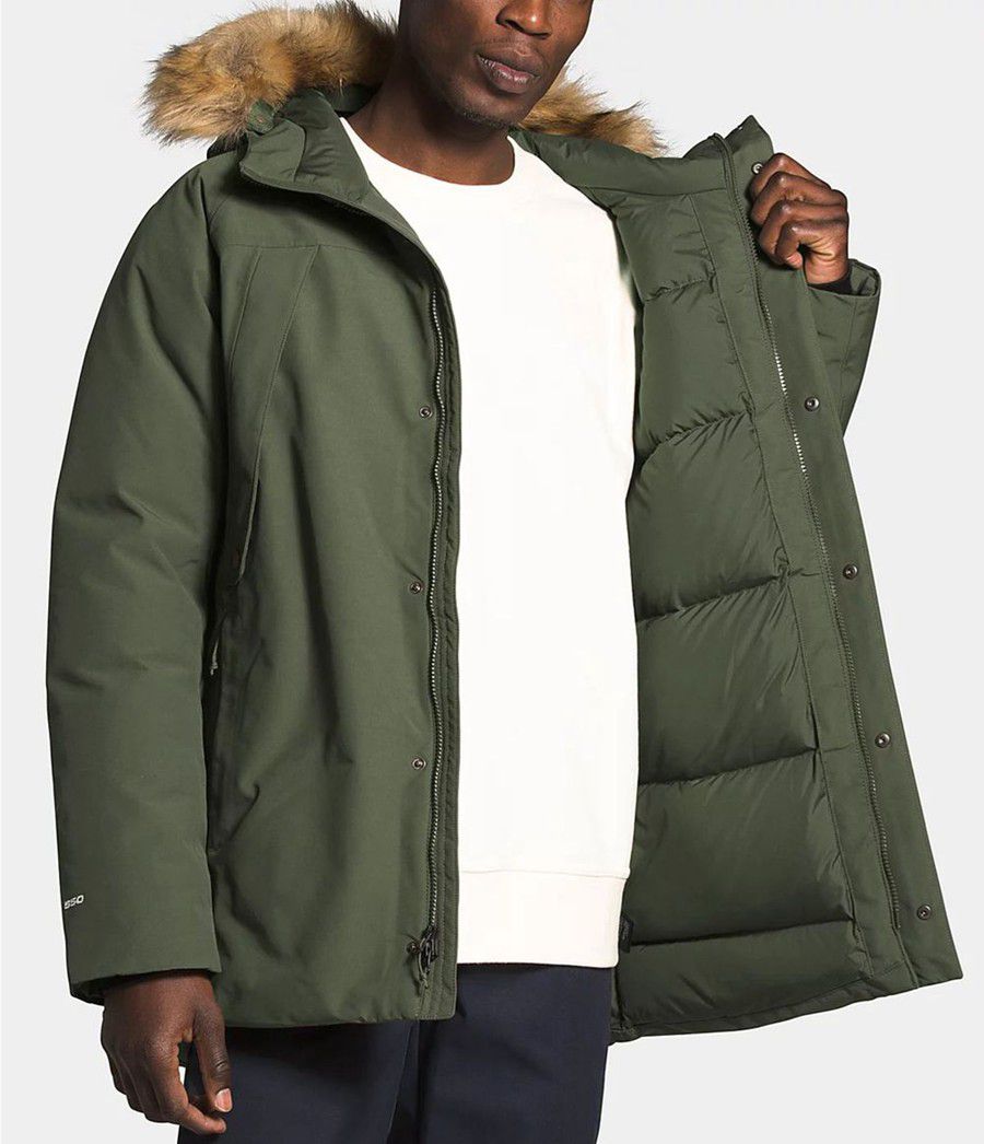 Pánské Zateplené Bundy The North Face New Outerboroughs Olivy Zelené | SANTLUH-39