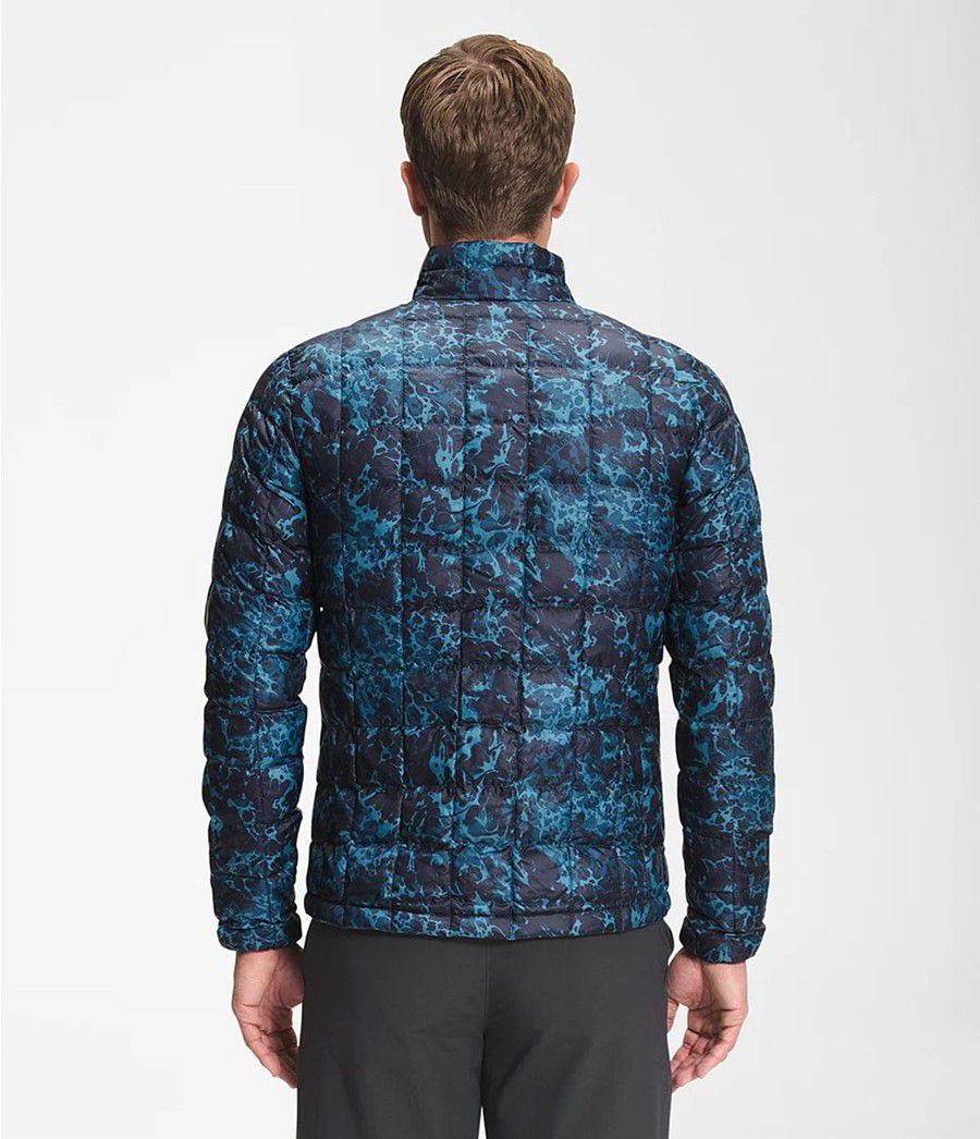Pánské Zateplené Bundy The North Face Printed Thermoball Eco Blankyt | DQKTCEG-47