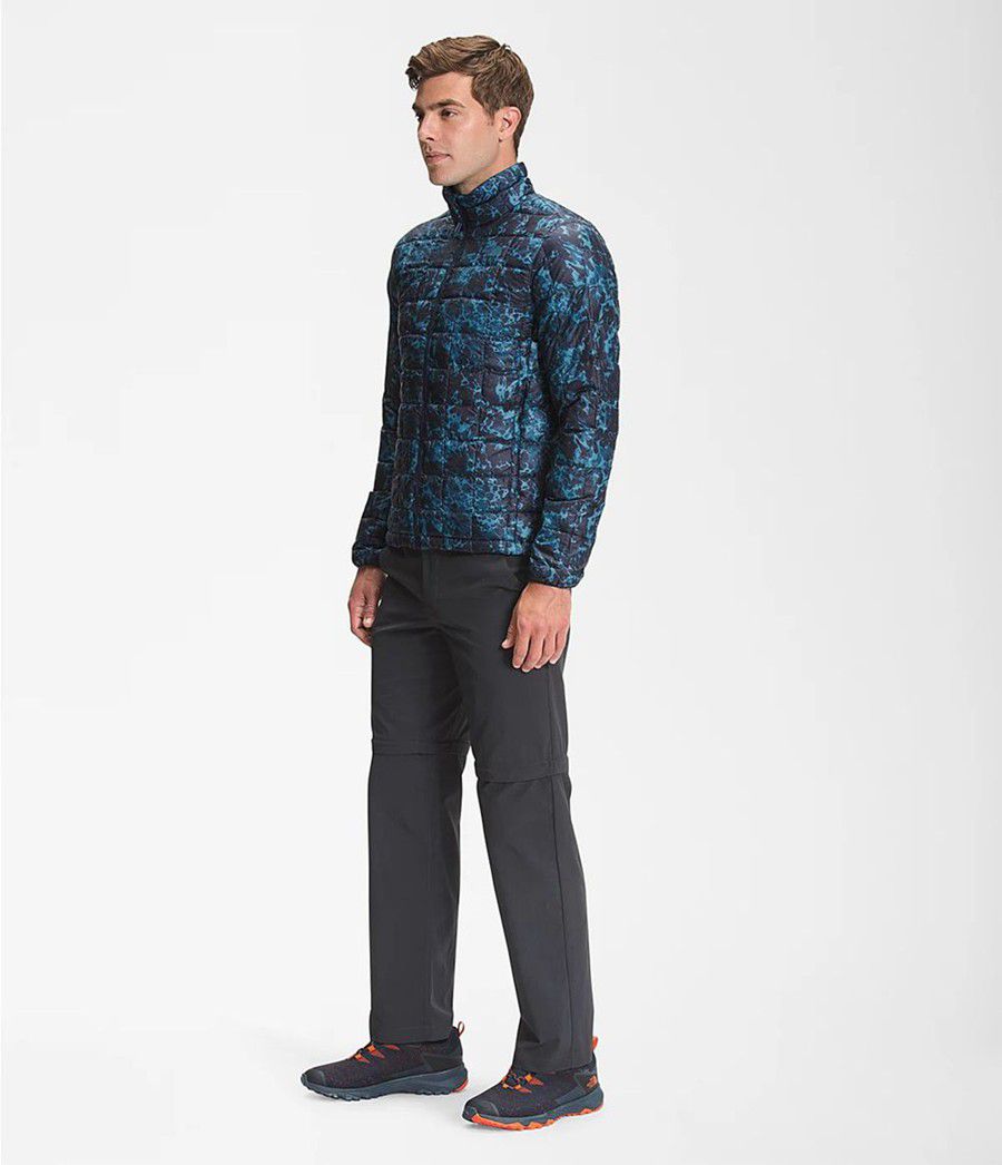 Pánské Zateplené Bundy The North Face Printed Thermoball Eco Blankyt | DQKTCEG-47