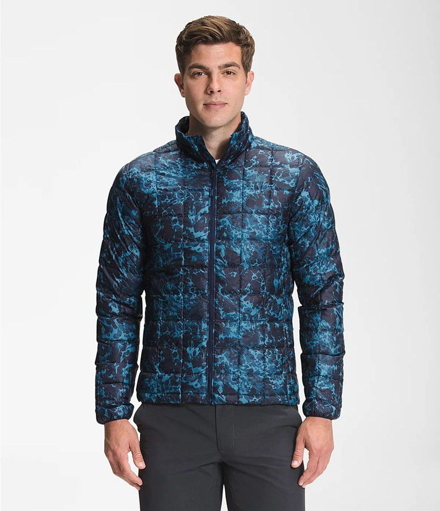 Pánské Zateplené Bundy The North Face Printed Thermoball Eco Blankyt | DQKTCEG-47