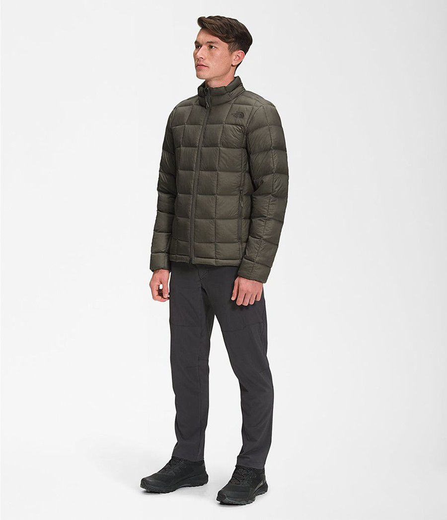 Pánské Zateplené Bundy The North Face Thermoball Super Olivy Zelené | HAMJPUG-43