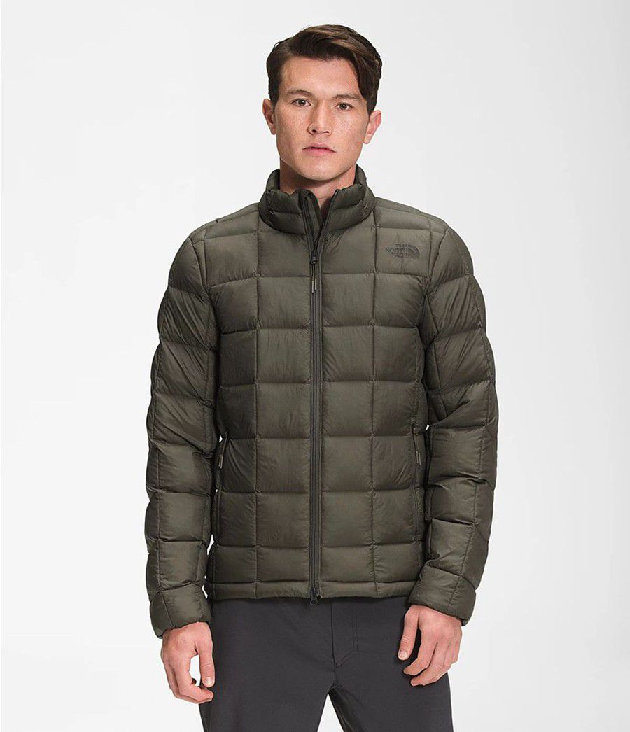 Pánské Zateplené Bundy The North Face Thermoball Super Olivy Zelené | HAMJPUG-43