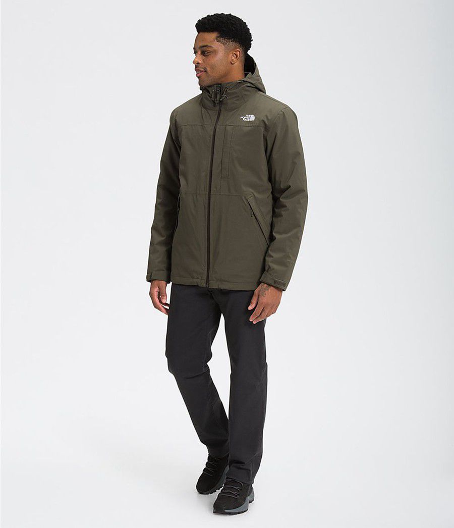 Pánské Zateplené Bundy The North Face Tour Triclimate Olivy Zelené | CBZJYXP-98