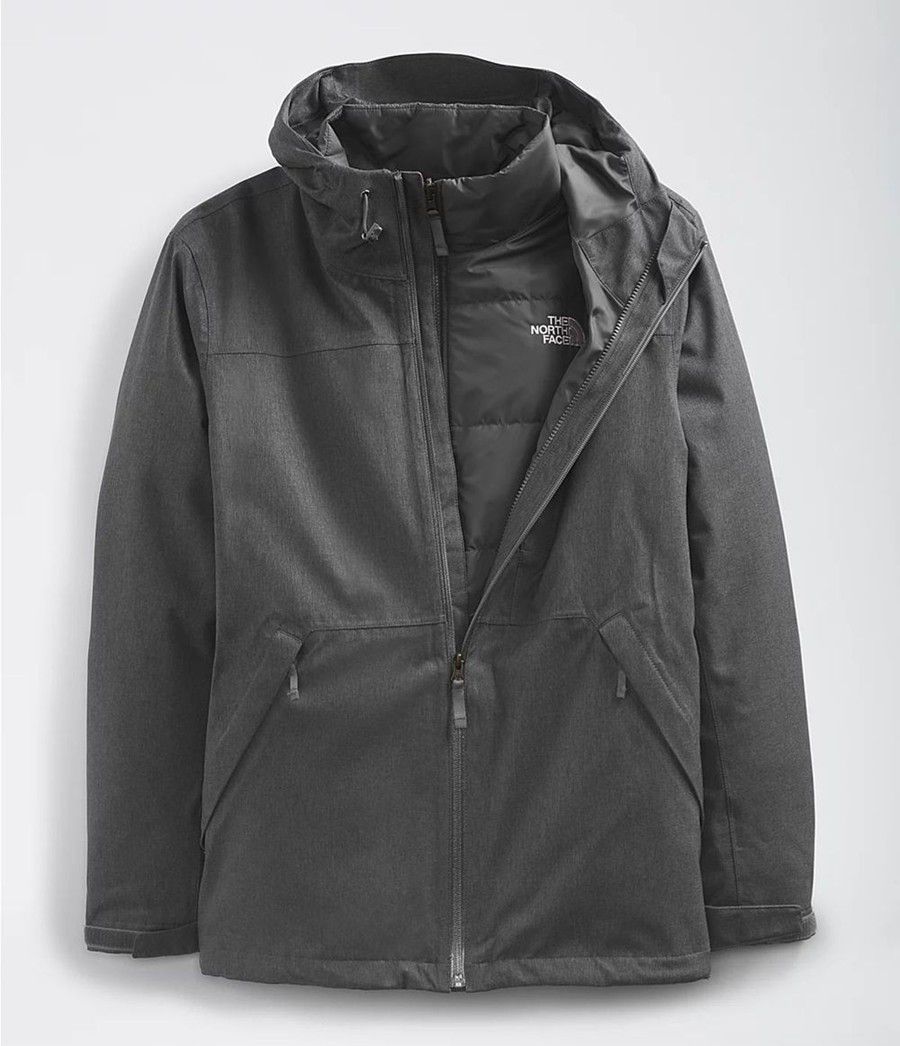 Pánské Zateplené Bundy The North Face Tour Triclimate Tmavě Šedé | REBHTKL-81