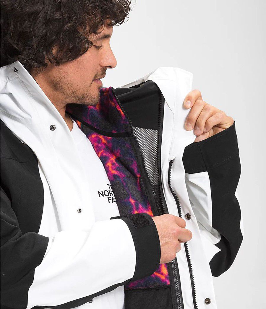 Pánské Zimní Bundy The North Face Printed Denali 2 Černé | WCVKBXH-13