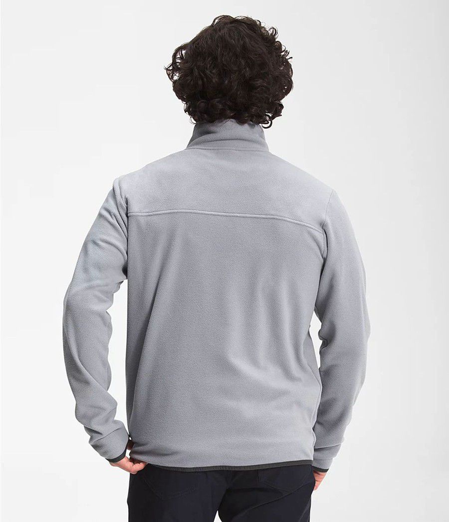 Pánské Zimní Bundy The North Face Tka Glacier Full Zip Šedé | KEURMWT-78