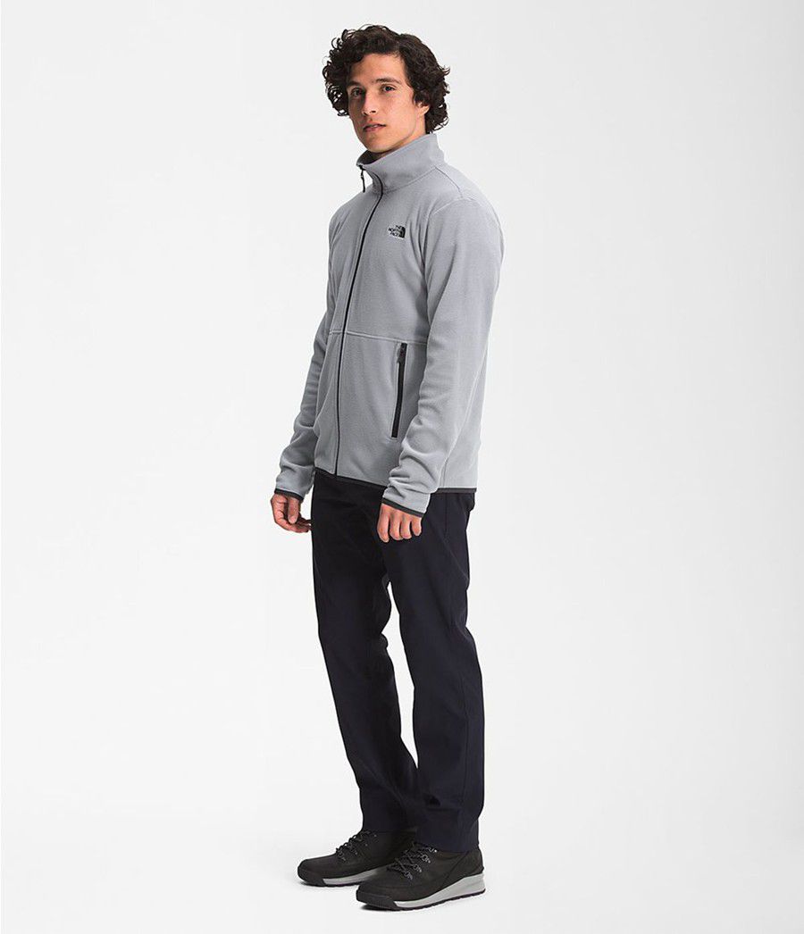 Pánské Zimní Bundy The North Face Tka Glacier Full Zip Šedé | KEURMWT-78