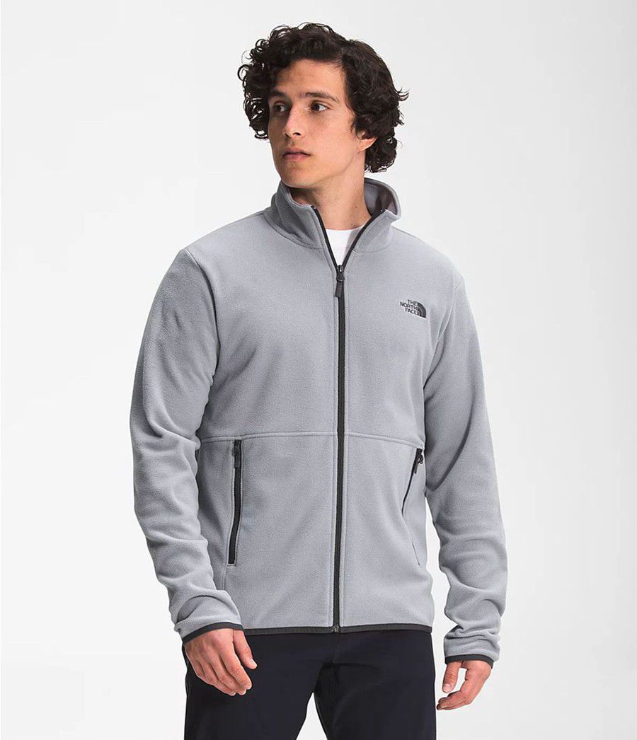 Pánské Zimní Bundy The North Face Tka Glacier Full Zip Šedé | KEURMWT-78