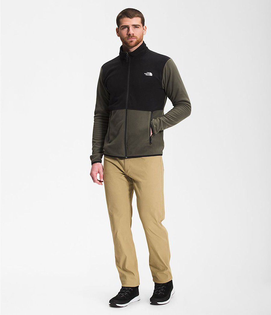 Pánské Zimní Bundy The North Face Tka Glacier Full Zip Olivy Zelené | RKPYMOG-30