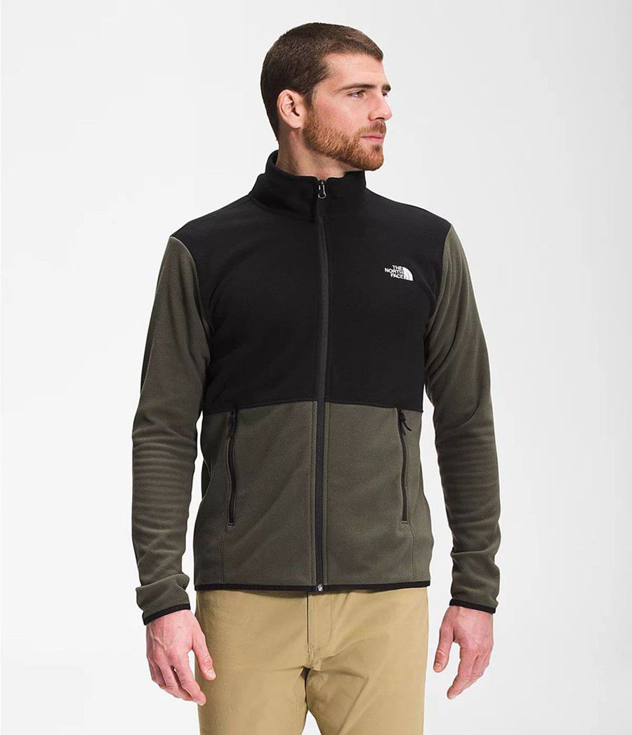 Pánské Zimní Bundy The North Face Tka Glacier Full Zip Olivy Zelené | RKPYMOG-30